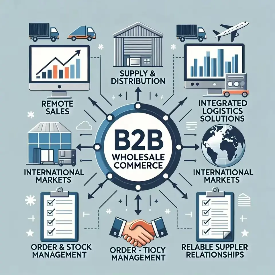 Vente à distance B2B commerce de gros K2F TRANZITY